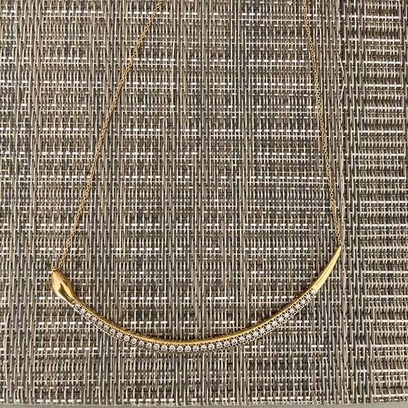 Sorellina Rare Serpent Collar plate 18k gold and diamond necklace! Mint! - Picture 5 of 13